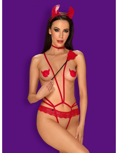 Evilia body czerwone L/XL - Body - 3