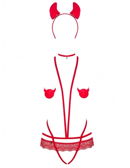 Evilia body czerwone L/XL - Body - 5