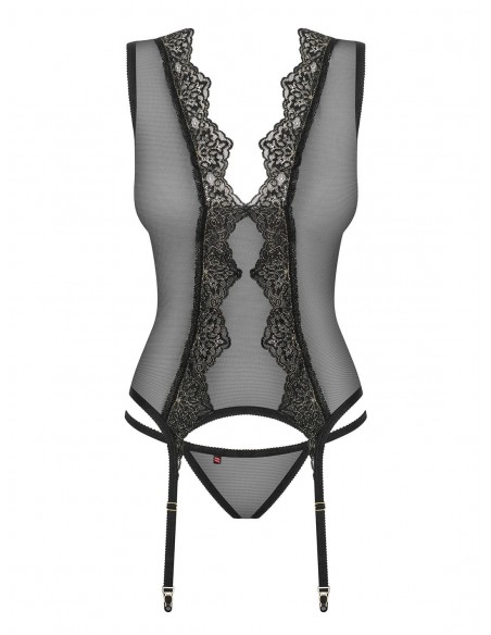 Zestaw Meshlove Gorset I Stringi - Komplety bielizny erotycznej - 5