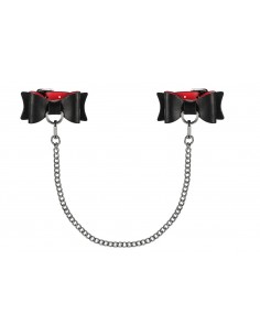 Kajdanki Erotyczne Z Kokardką A745 Czarne - Kajdanki erotyczne - 1
