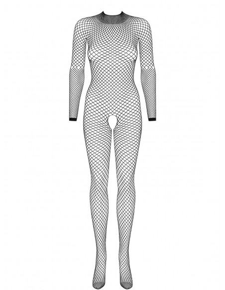 Bodystocking Z Długim Rękawem N121 Czarne - Bodystocking - 5