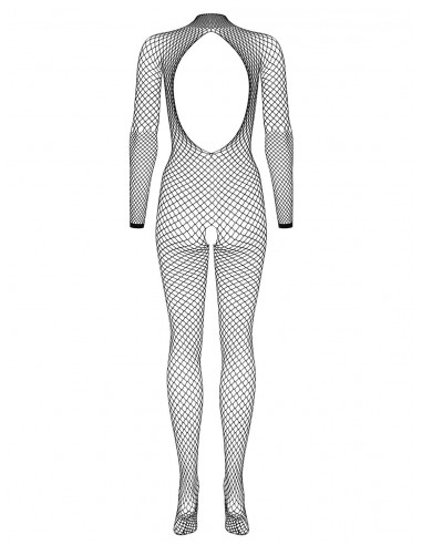 Bodystocking Z Długim Rękawem N121 Czarne - Bodystocking - 6