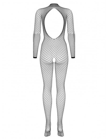 Bodystocking Z Długim Rękawem N121 Czarne - Bodystocking - 6