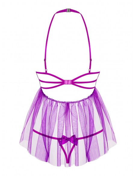 Delishya Babydoll I Stringi Fioletowa   - Babydoll - 6