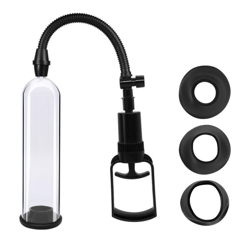 Pompka próżniowa Powerpump MAX 0.2 Black&Clear - ręczny mechanizm podciśnieniowy, przezroczysty cylinder ze skalą rozmiaru, sili - 1