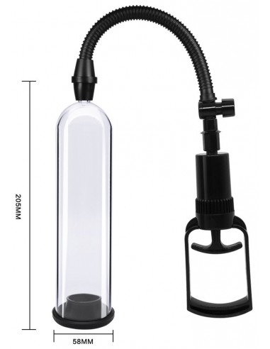 Pompka Erekcyjna Do Penisa Powerpump Max 0.2 Black/Clear - Pompki erekcyjne i powiększające penisa - 3