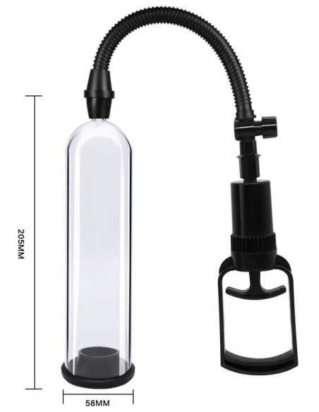 Pompka Erekcyjna Do Penisa Powerpump Max 0.2 Black/Clear - Pompki erekcyjne i powiększające penisa - 3