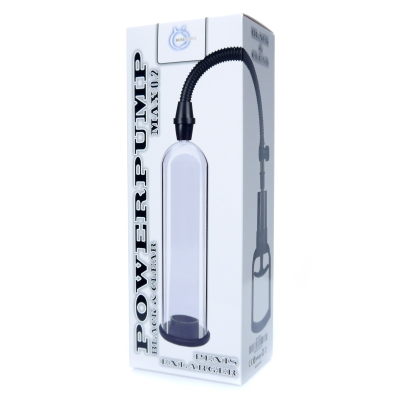 Pompka Erekcyjna Do Penisa Powerpump Max 0.2 Black/Clear - 4