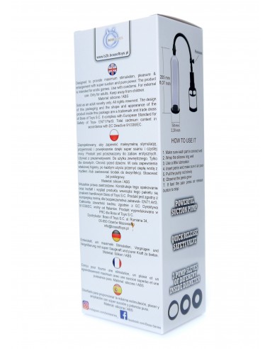 Pompka Erekcyjna Do Penisa Powerpump Max 0.2 Black/Clear - Pompki erekcyjne i powiększające penisa - 5