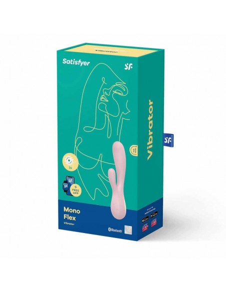 Sterowany Telefonem Wibrator Mono Flex Pink - Wibratory Króliczki - 4