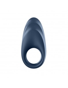 Sterowany Telefonem Pierścień na Penisa wibrujący Powerful One Czarny - Pierścienie erekcyjne wibrujące - 1 2