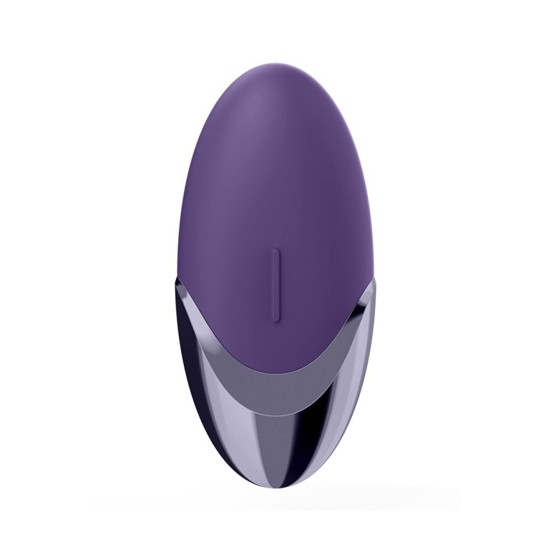 Wibrator łechtaczkowy Purple Pleasure Lay-on z silikonu medycznego, 15 trybów wibracji, 95 × 45 × 29 mm - 1