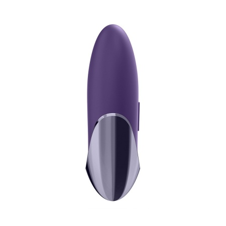 Wibrator łechtaczkowy Purple Pleasure Lay-on z silikonu medycznego, 15 trybów wibracji, 95 × 45 × 29 mm - 3