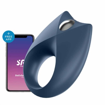 Pierścień na penisa Satisfyer Royal One z wibracjami i stymulatorem łechtaczki, 7,5 cm - 1