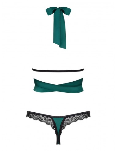 Komplet Bielizny Sensuelia 2-Częściowy Zielony  S/M - Komplety bielizny erotycznej - 6