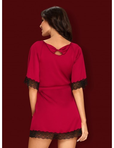 Sensuelia Szlafrok Czerwony - Szlafroki, kimona - 4