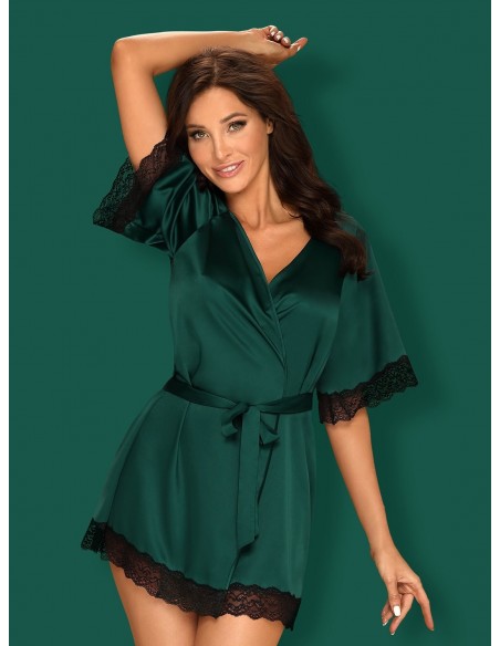 Sensuelia Szlafrok Zielony - Szlafroki, kimona - 3