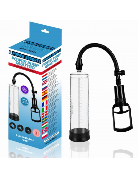 Pompka Erekcyjna Do Penisa Power Escorts Power Pump Quattro - Pompki erekcyjne i powiększające penisa - 2