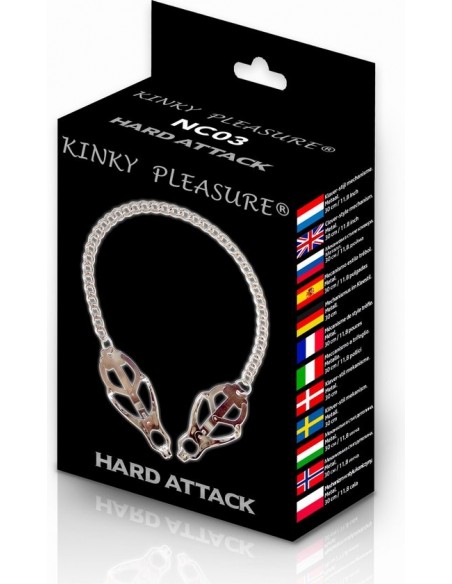 Kinky Pleasure - Hard Attack - Klamry i klipsy na sutki - 3
