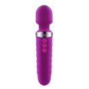 Stymulator BE WANDED Purple - bezprzewodowy masażer różdżkowy, 16 programów wibracji, 20 cm - 1