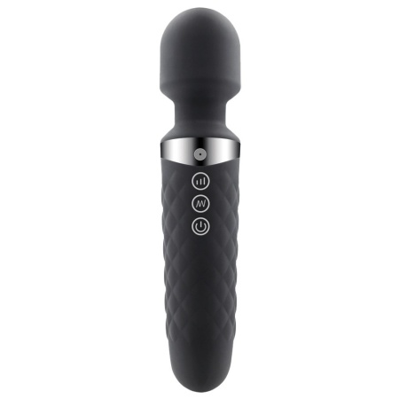 Stymulator różdżkowy BE WANDED Black z 16 częstotliwościami wibracji, USB, 20 cm x 4,1 cm - 1
