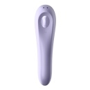 Dual Pleasure (Mauve) - stymulator łechtaczki Air Pulse z wibratorem punktu G, 2 silniki, 17,95 cm - 3