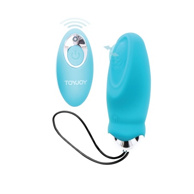 Jajko erotyczne I'm so Eggcited Blue z wibracjami i pilotem – 8,9 cm - 1