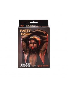 Knebel Gag Party Hard Love Addict Red - Kneble do ust - 1 2