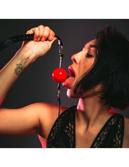 Knebel Gag Party Hard Love Spell Red - Kneble do ust - 1