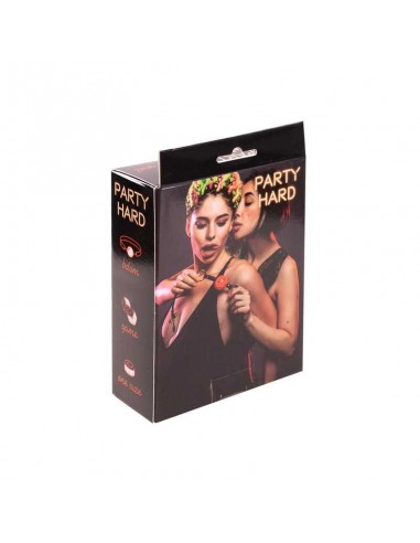 Knebel Gag Party Hard Love Spell Red - Kneble do ust - 6