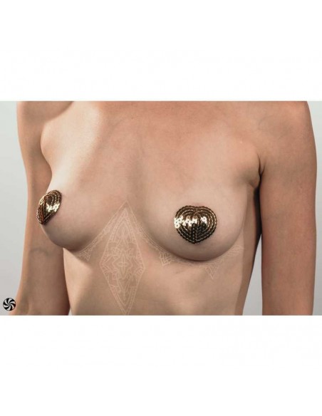 Naklejki na sutki, nasutniki Pasties Burlesque Rand Golden - Nasutniki - 2