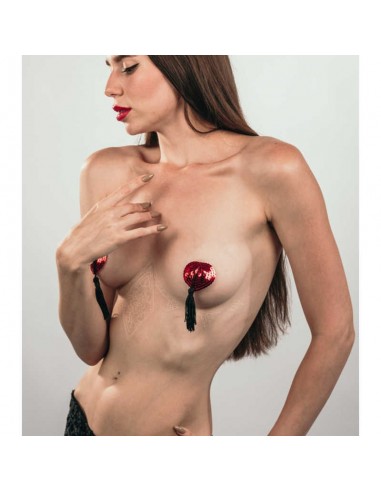 Naklejki na sutki, nasutniki Pasties Burlesque Gipsy Red - Nasutniki - 3