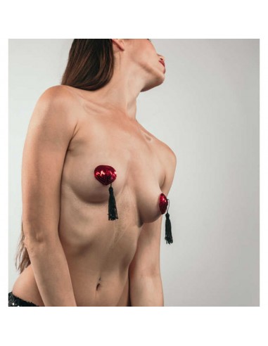 Naklejki na sutki, nasutniki Pasties Burlesque Gipsy Red - Nasutniki - 4