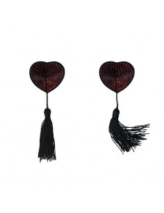 Naklejki na sutki, nasutniki Pasties Burlesque Evans Red - Nasutniki - 1 2