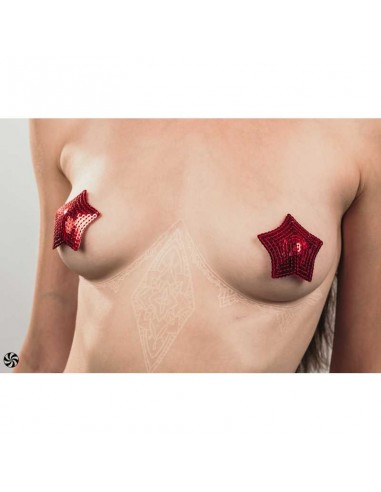 Naklejki na sutki, nasutniki Pasties Burlesque Tempest Red - Nasutniki - 3