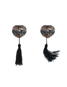 Naklejki na sutki, nasutniki Pasties Burlesque Gipsy Silver - Nasutniki - 1 2