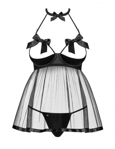 Delishya Babydoll I Stringi Czarna   - Babydoll - 5