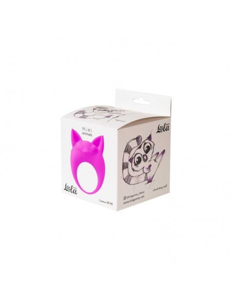 Pierścień Z Wibracjami Mimi Animals Lemur Remi Fioletowy - Pierścienie erekcyjne wibrujące - 3
