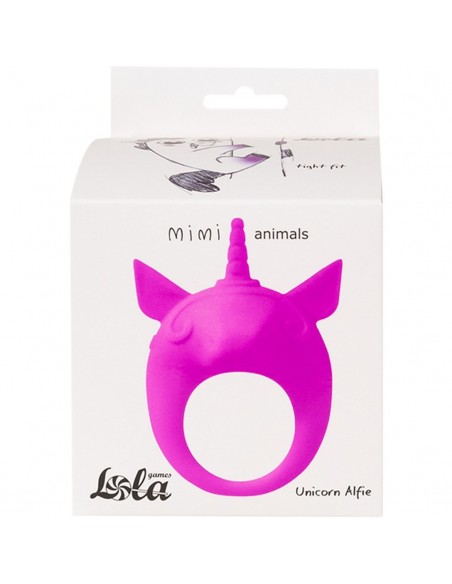 Pierścień Z Wibracjami Mimi Animals Unicorn Alfie Fioletowy - Pierścienie erekcyjne wibrujące - 2