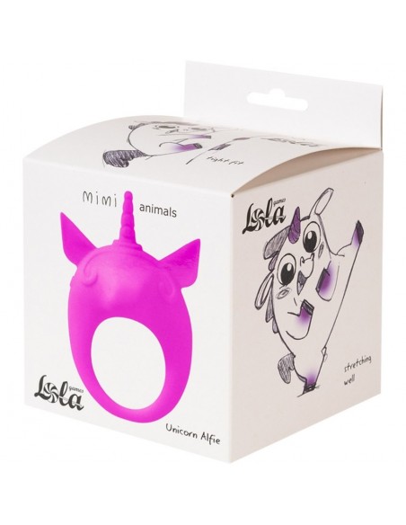 Pierścień Z Wibracjami Mimi Animals Unicorn Alfie Fioletowy - Pierścienie erekcyjne wibrujące - 3