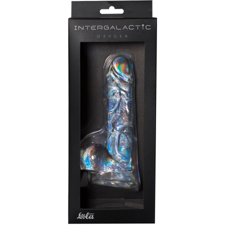 Dildo Intergalactic Oxygen - przezroczyste, 12,5 cm, TPR, z przyssawką - 2