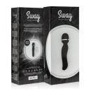 Wibrator różdżkowy Sway Vibes No.4 Black - elastyczna główka silikonowa, 10 trybów, długość 20 cm - 5