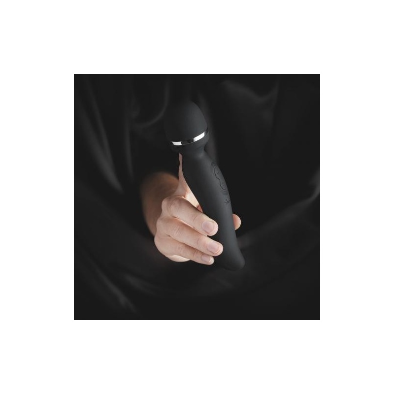 Wibrator różdżkowy Sway Vibes No.4 Black - elastyczna główka silikonowa, 10 trybów, długość 20 cm - 8