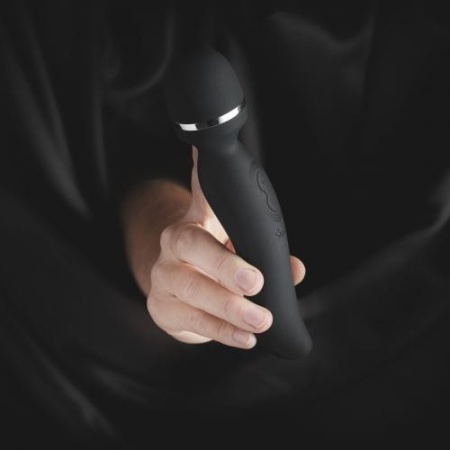 Wibrator różdżkowy Sway Vibes No.4 Black - elastyczna główka silikonowa, 10 trybów, długość 20 cm - 8