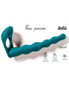 Strapon Z Wibracjami Pure Passion Farnell Green - Strap-ony, dilda na pasku z wibracją - 1