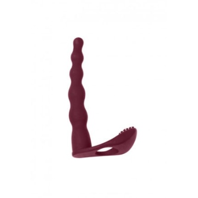 Strapon Z Wibracjami Pure Passion Farnell Wine Czerwony - 1 2