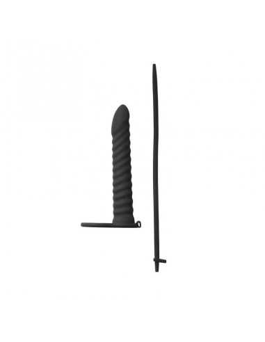 Strapon Z Wibracjami Pure Passion Rori Black - Strap-ony, dilda na pasku z wibracją - 4