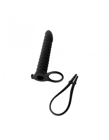 Strapon Z Wibracjami Pure Passion Rori Black - Strap-ony, dilda na pasku z wibracją - 5