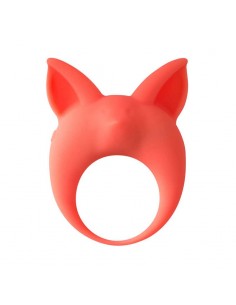 Pierścień na penisa z wibracjami Mimi Animals Kitten Kyle Pomarańczowy - Pierścienie erekcyjne wibrujące - 1