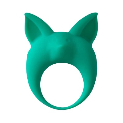 Pierścień wibracyjny na prącie Animals Kitten Kyle Green - hipoalergiczny silikon, 1 tryb wibracji, średnica wewnętrzna 3,5 cm - 1